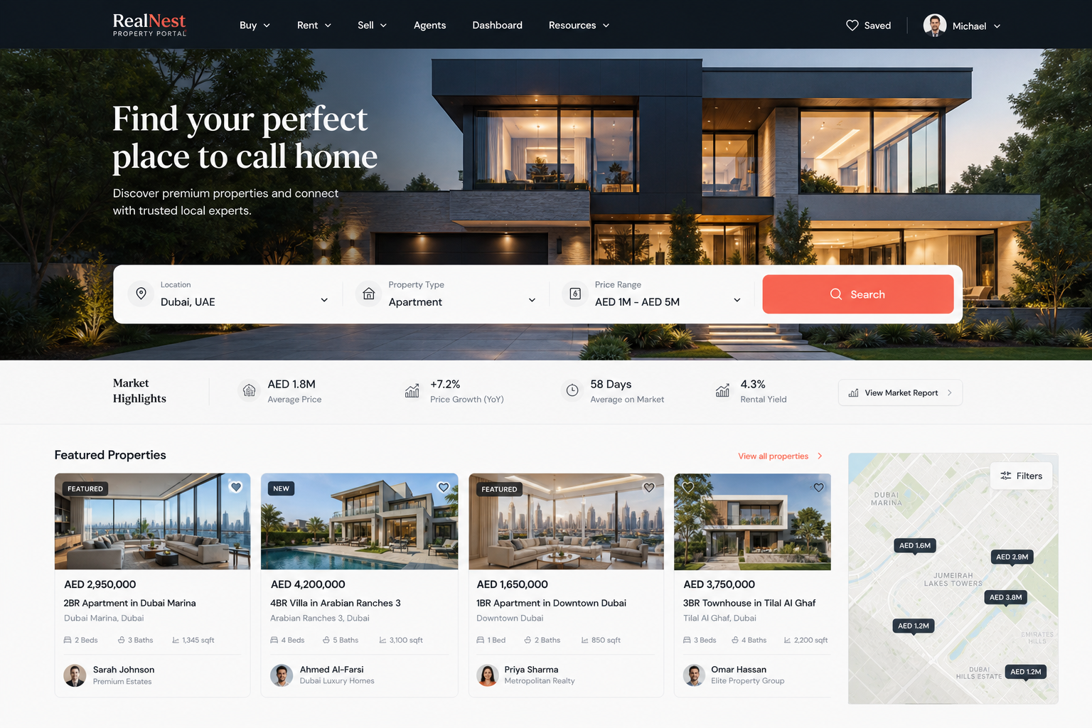 RealNest Property Portal