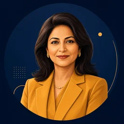Sunita Patel — illustrated profile avatar